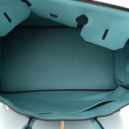 Hermes Taurillon Clemence Birkin 35 Bleu Saint Cyr 5 of 15
