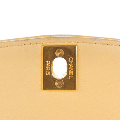 Chanel Lambskin Quilted Small Single Flap Beige 6 of 10