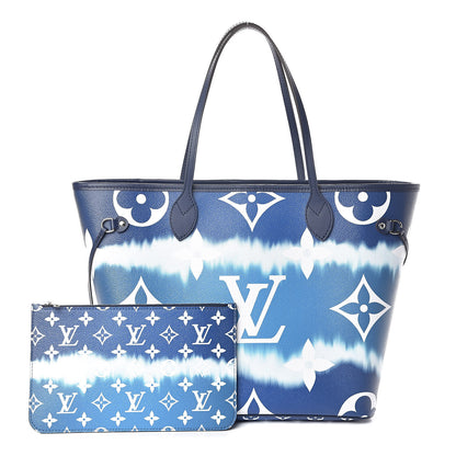 Louis Vuitton Monogram Escale Neverfull MM Blue 1 of 11