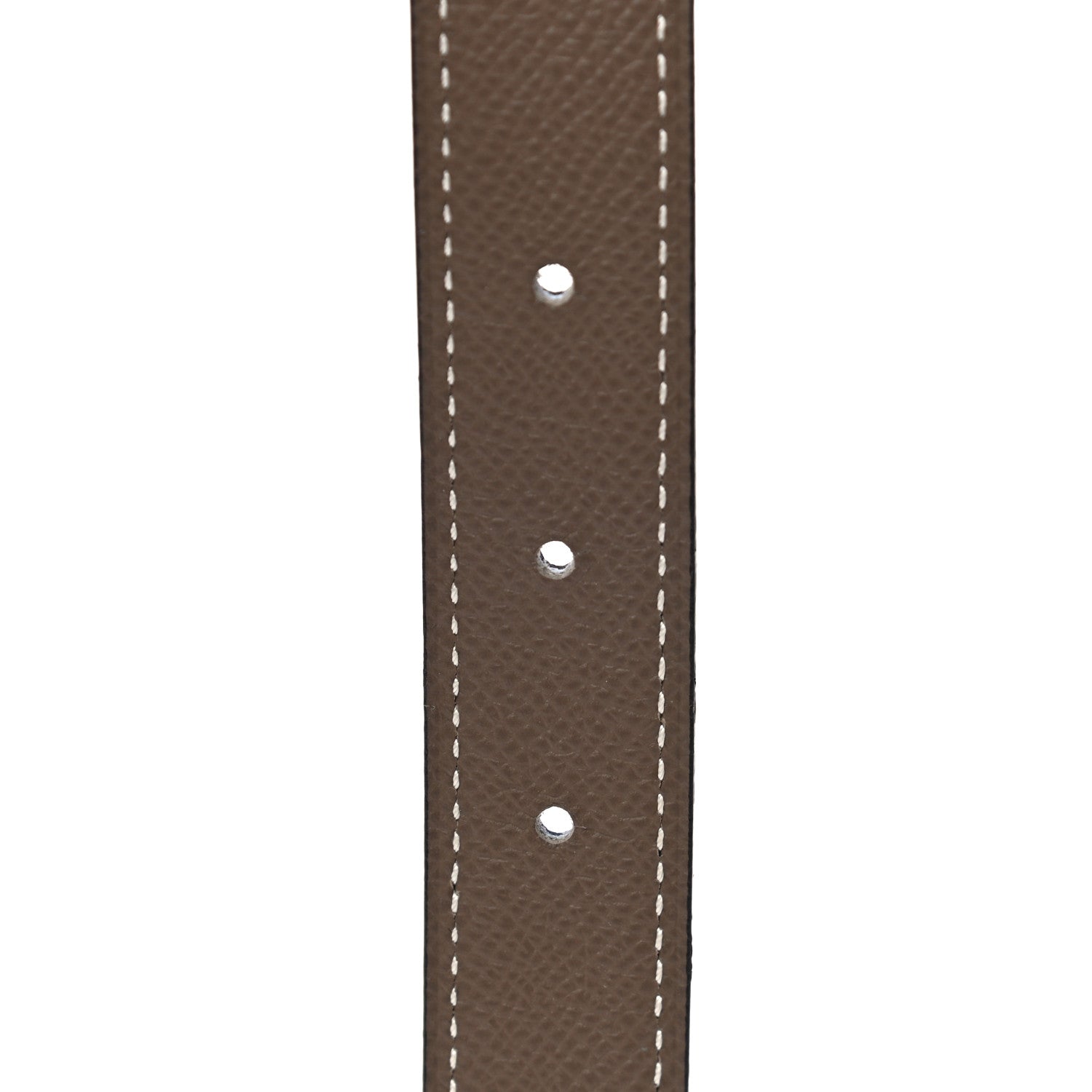 Hermes Swift Epsom 24mm Mini Constance H Belt 85 Black Etoupe 6 of 8