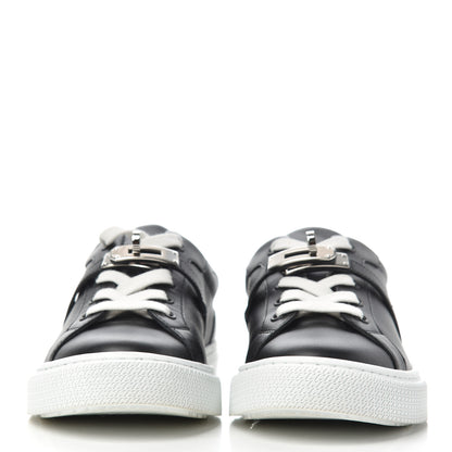 Hermes Calfskin Day Sneakers 36 Black 2 of 9