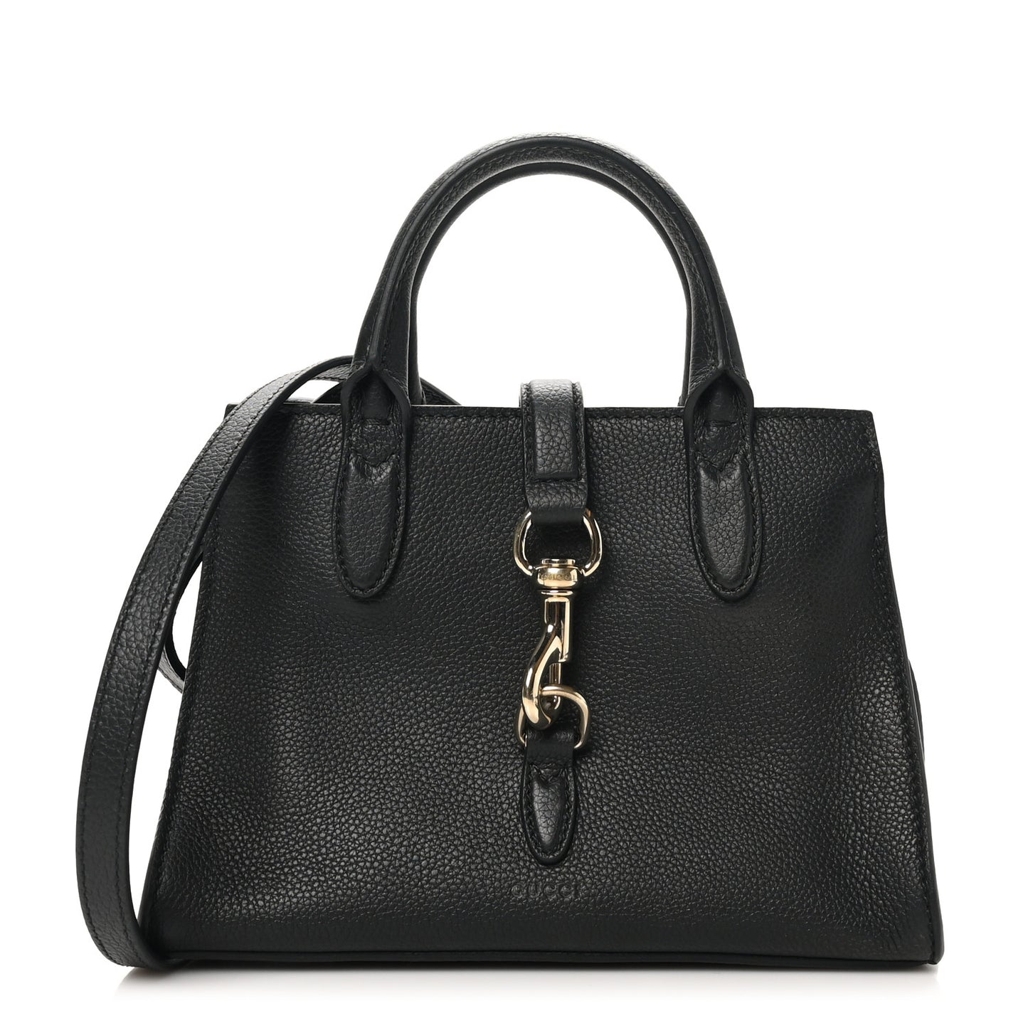 Pebbled Calfskin Small Jackie Tote Black