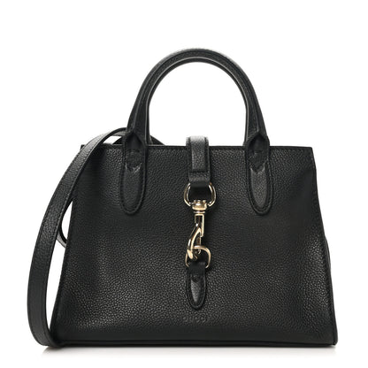 Gucci Pebbled Calfskin Small Jackie Tote Black 1 of 9