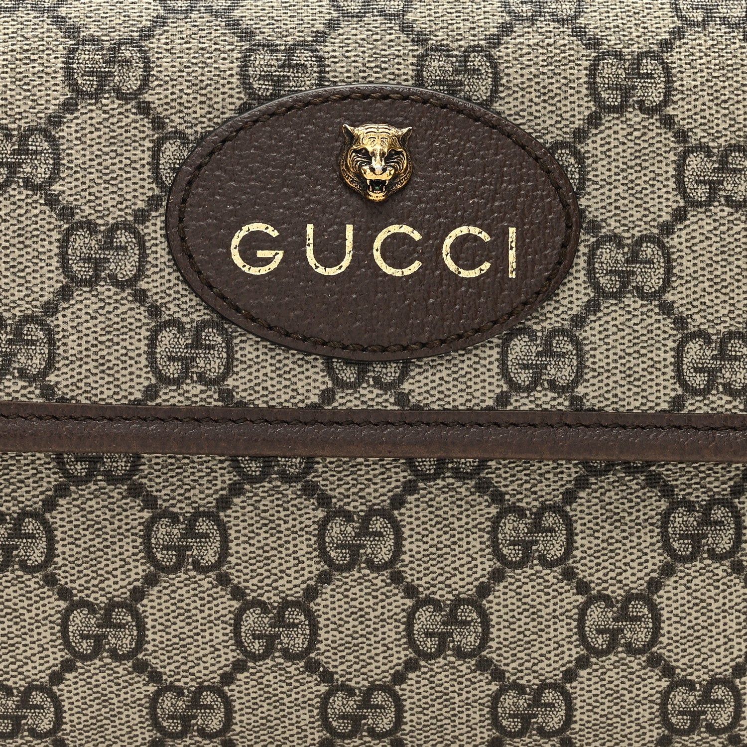 Gucci GG Supreme Monogram Neo Vintage Web Belt Bag Brown 9 of 12