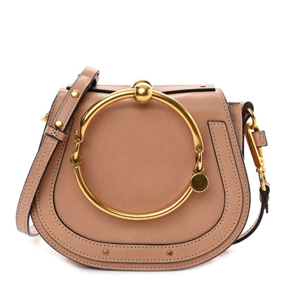 Chloe Calfskin Suede Small Nile Bracelet Bag Biscotti Beige 1 of 12
