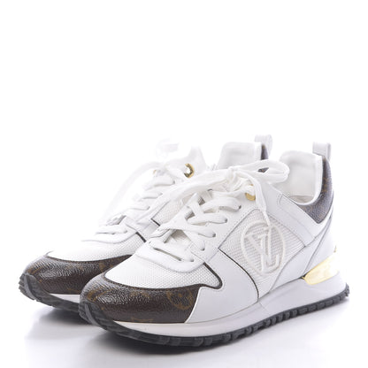 Louis Vuitton Calfskin Monogram Run Away Sneakers 36.5 White 3 of 8
