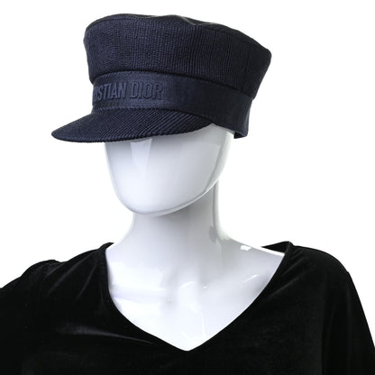 Christian Dior Cotton Baseball Cap 57 Navy 2 of 8