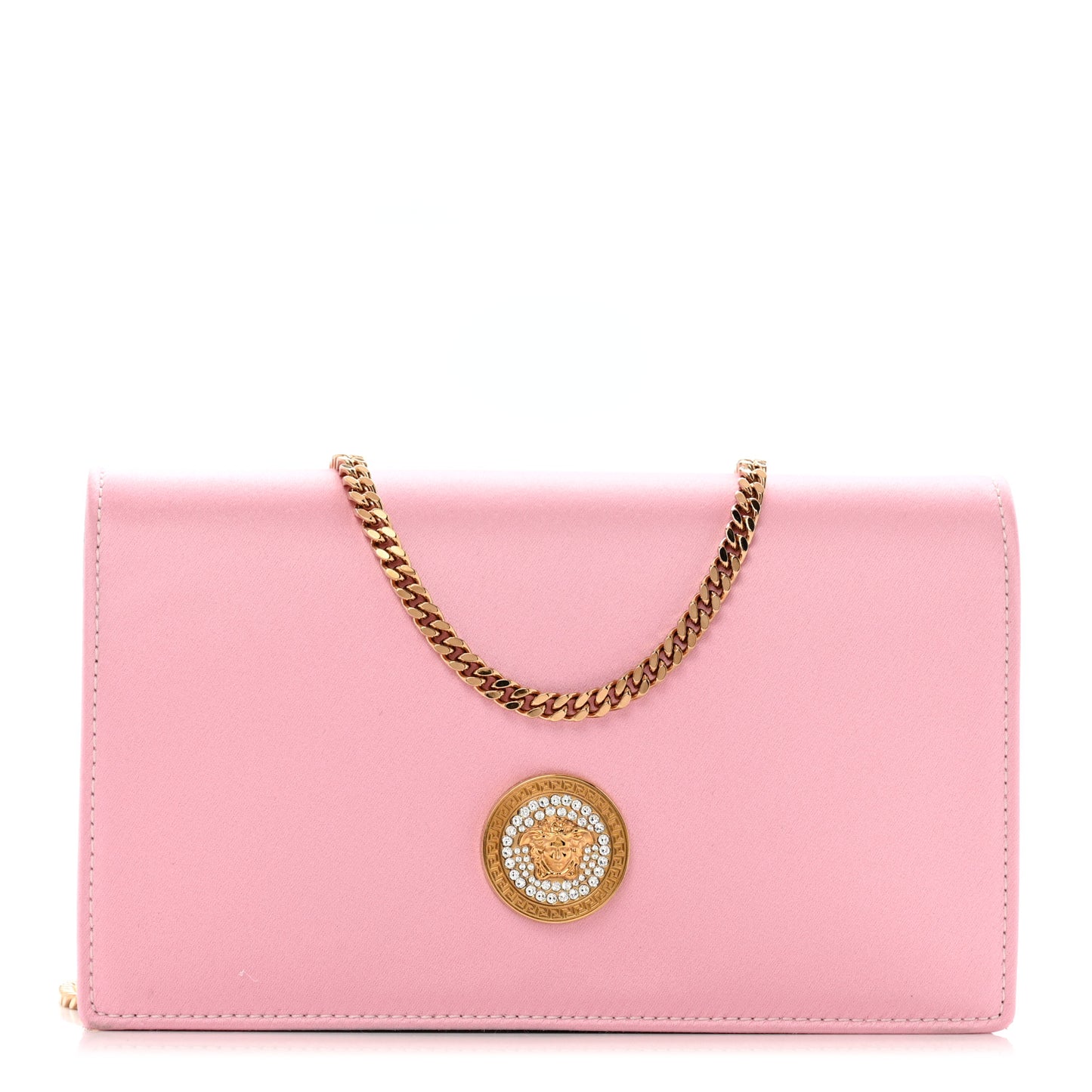 Satin La Medusa Mini Crossbody Pink
