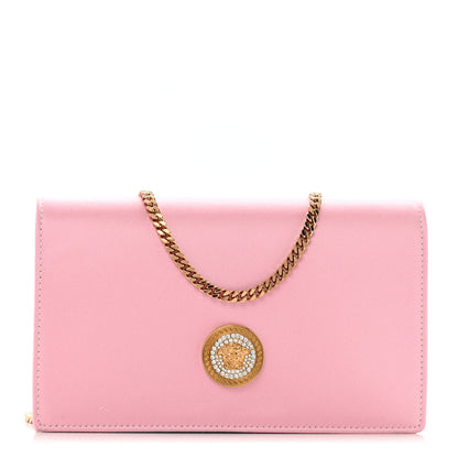 Versace Satin La Medusa Mini Crossbody Pink 1 of 11
