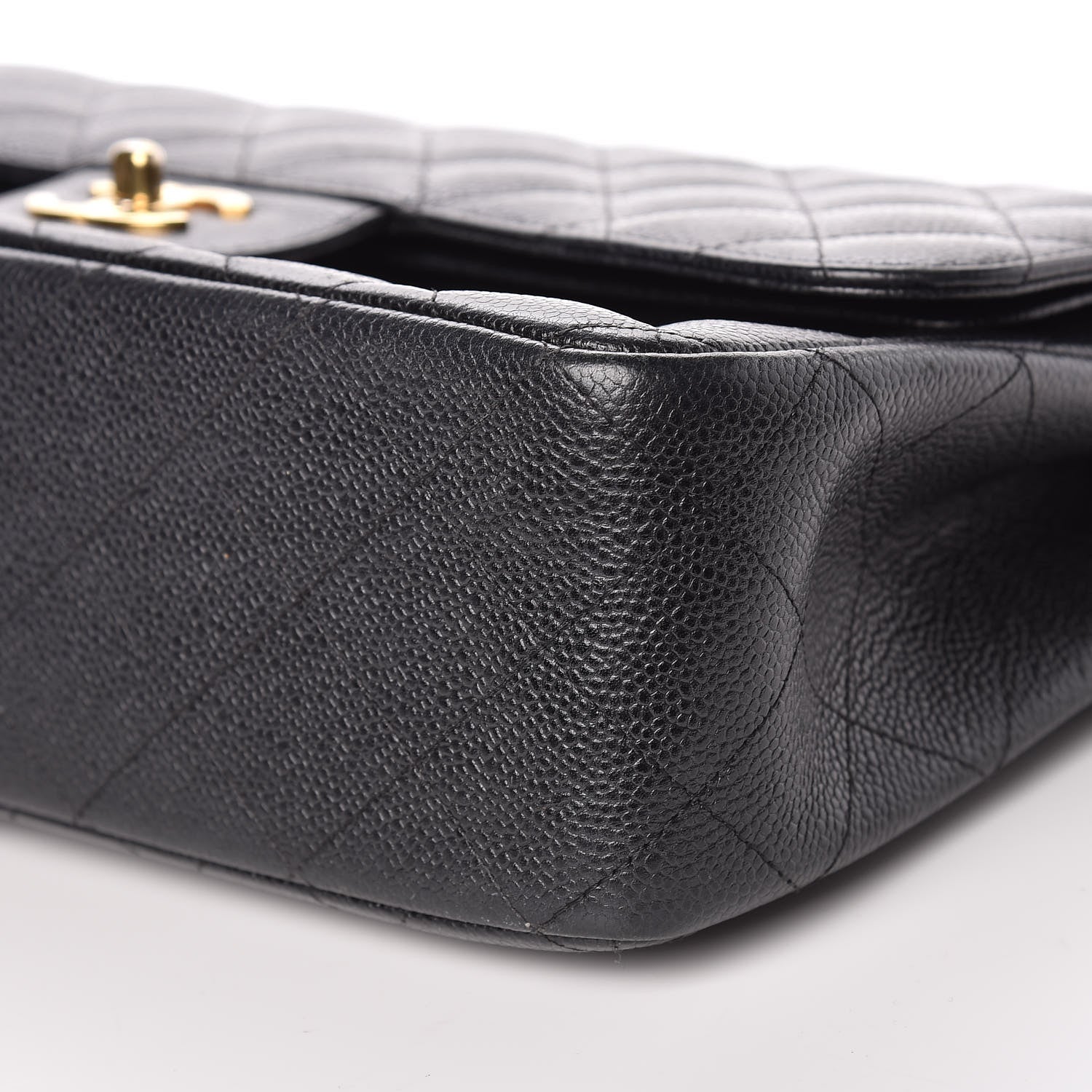 Chanel Caviar Quilted Jumbo Double Flap Black 11 of 14