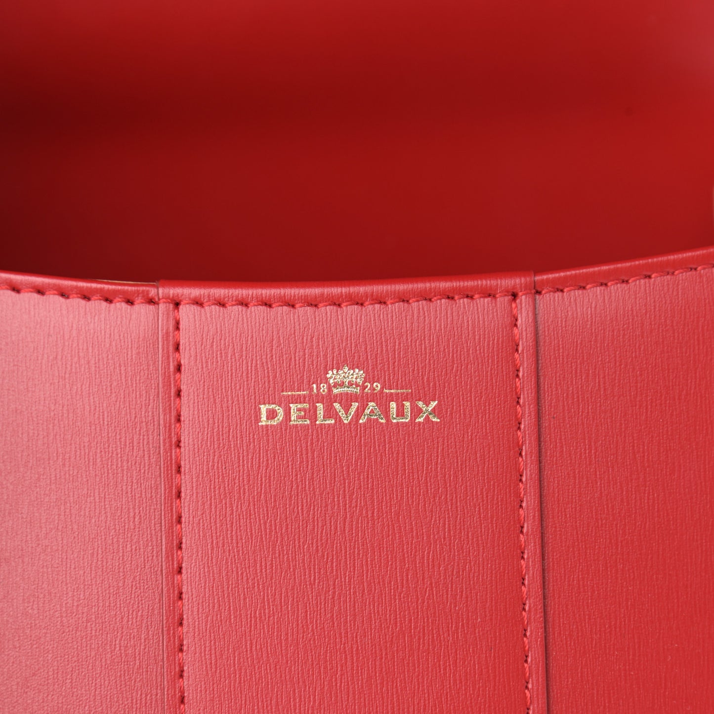 Box Calfskin Mini Brillant Satchel Red