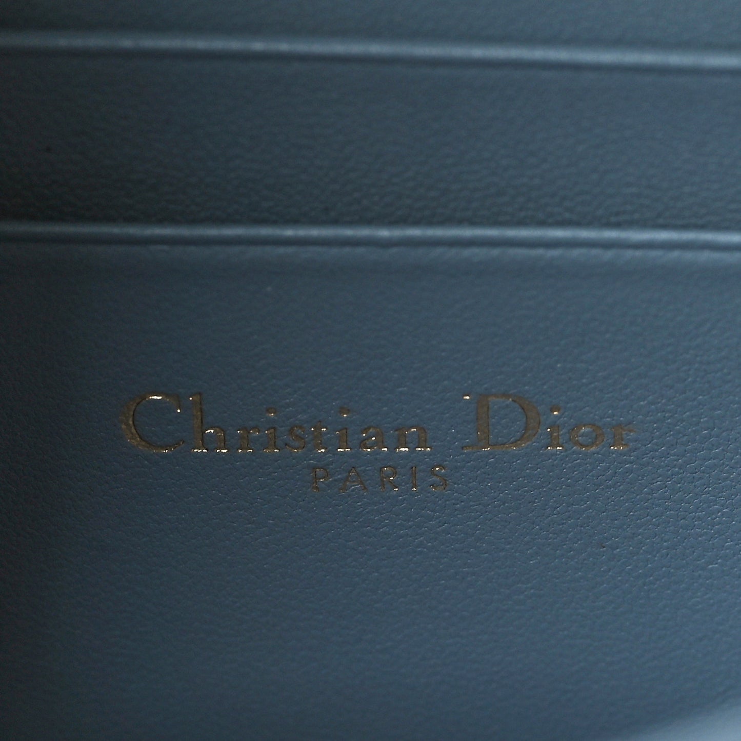 Lambskin Cannage Dior Talk Phone Pouch Cloud Blue
