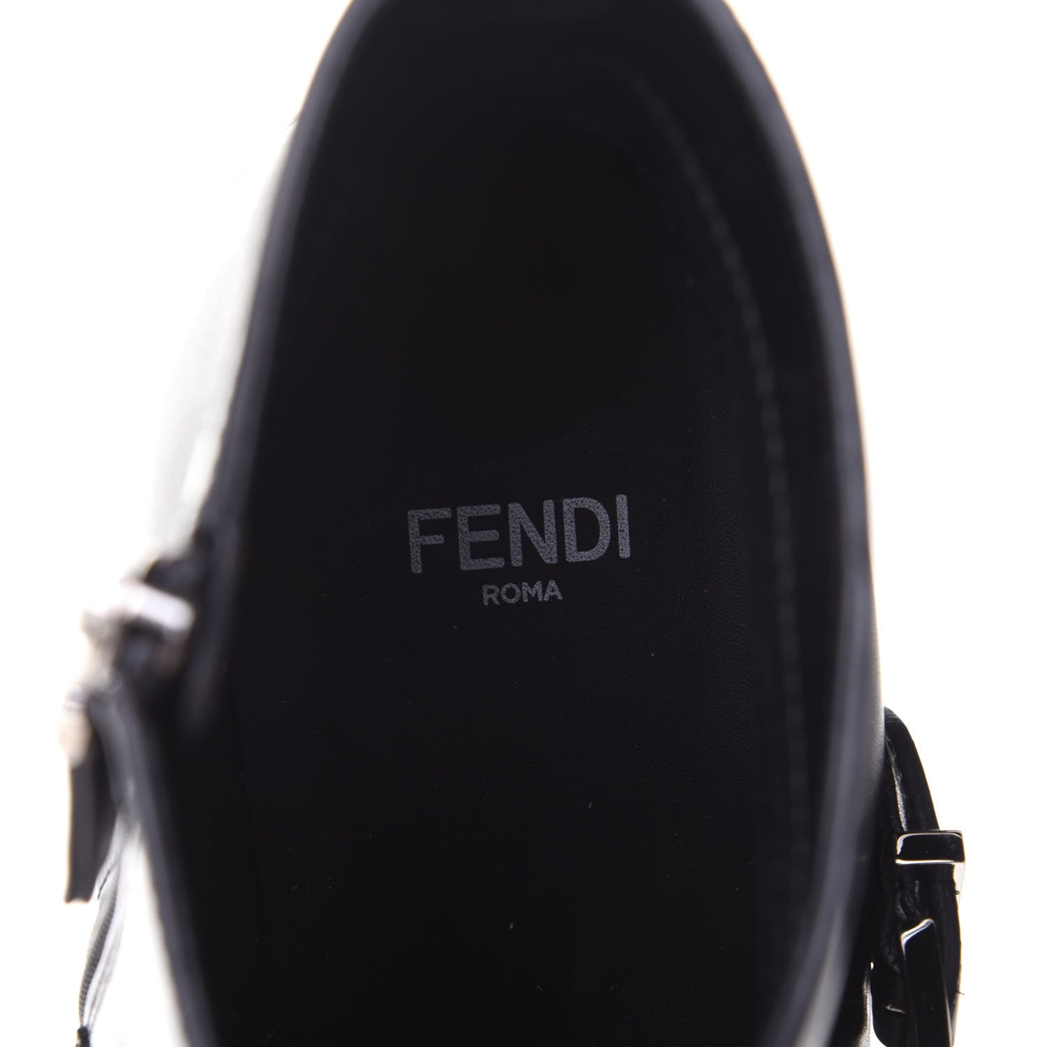 Fendi Calfskin Rainbow-Stud Ankle Boots 38.5 Black Multicolor 9 of 10