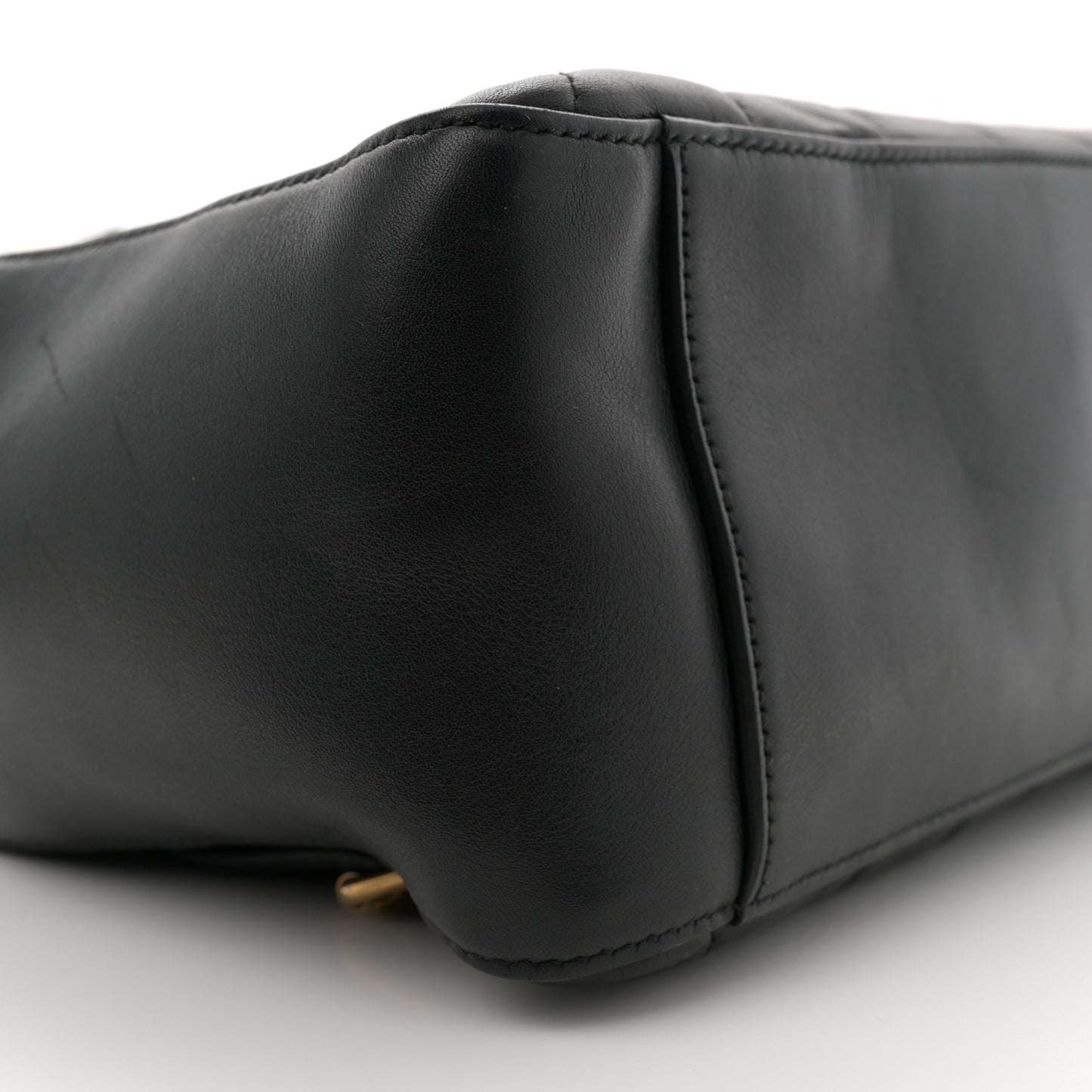 Calfskin Bamboo Trapuntata Queen Margaret Backpack Black