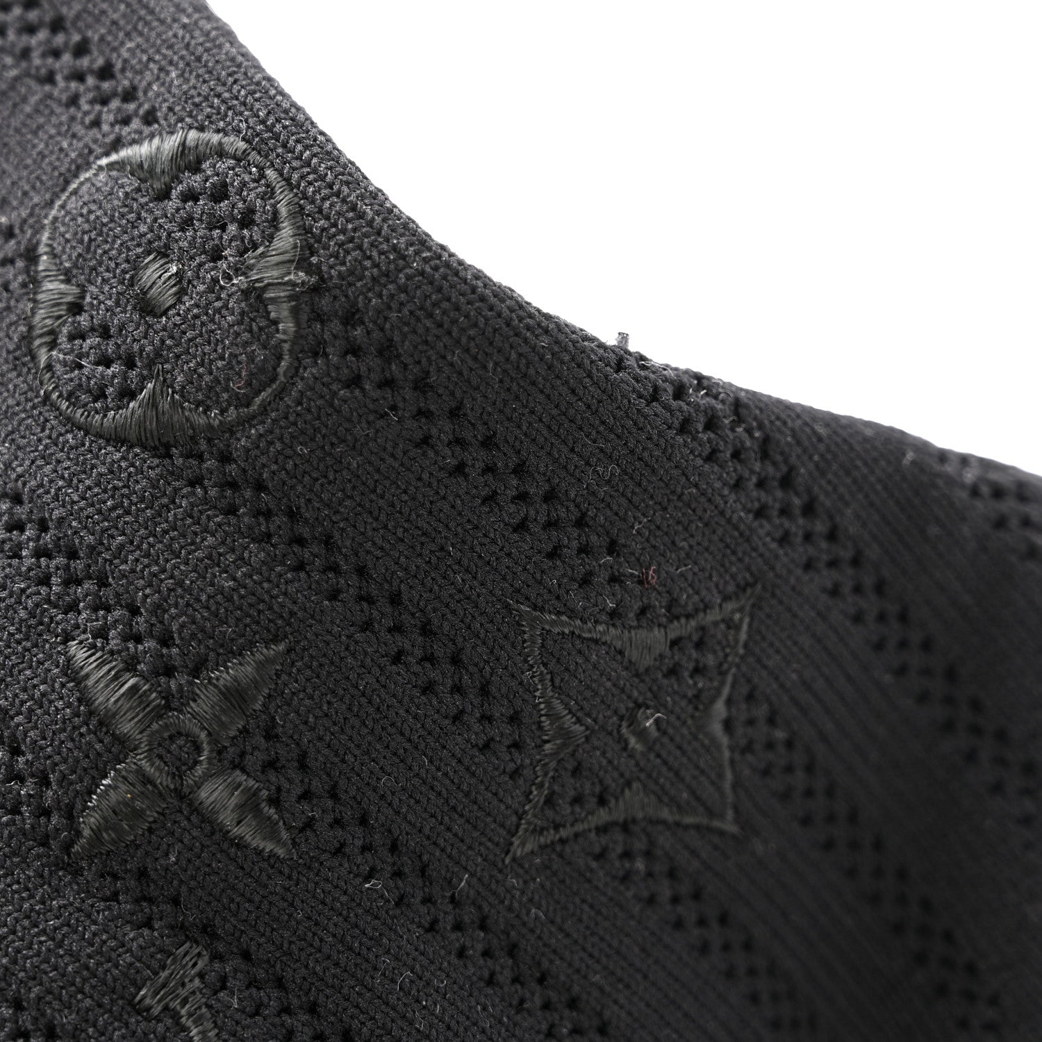 Louis Vuitton Monogram Stretch Fabric Silhouette Ankle Boots 37 Black 11 of 12