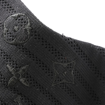 Louis Vuitton Monogram Stretch Fabric Silhouette Ankle Boots 37 Black 11 of 12