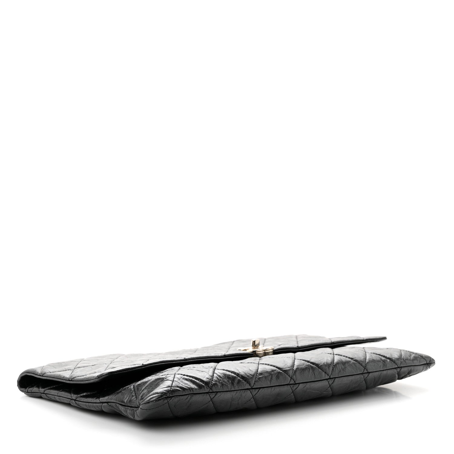 Chanel Metallic Crumpled Calfskin Big Bang Large Flap Bag Black 4 of 10