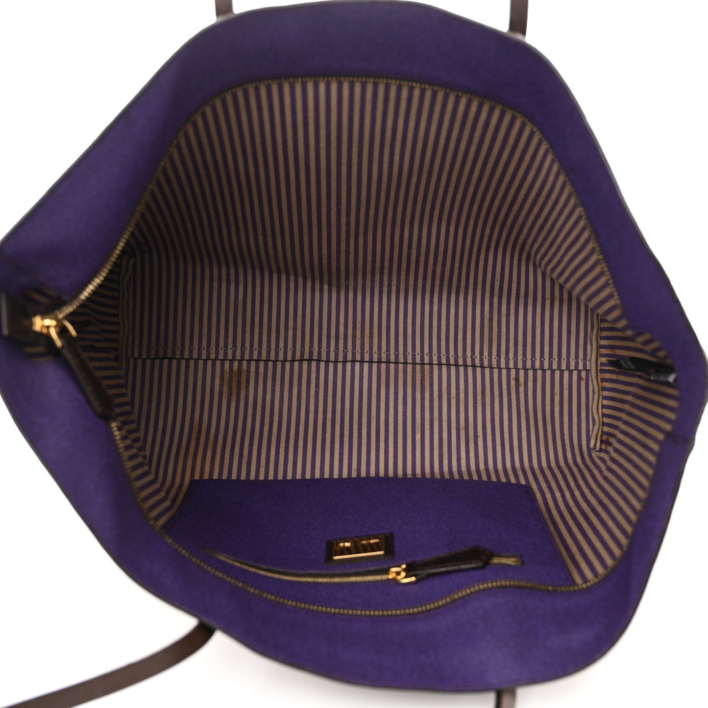 Zucca Spalmati Medium Roll Tote Tobacco Viola