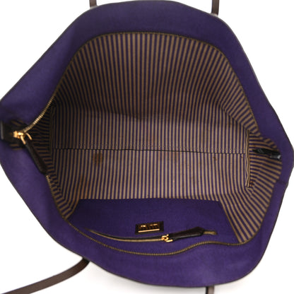 Fendi Zucca Spalmati Medium Roll Tote Tobacco Viola 5 of 16