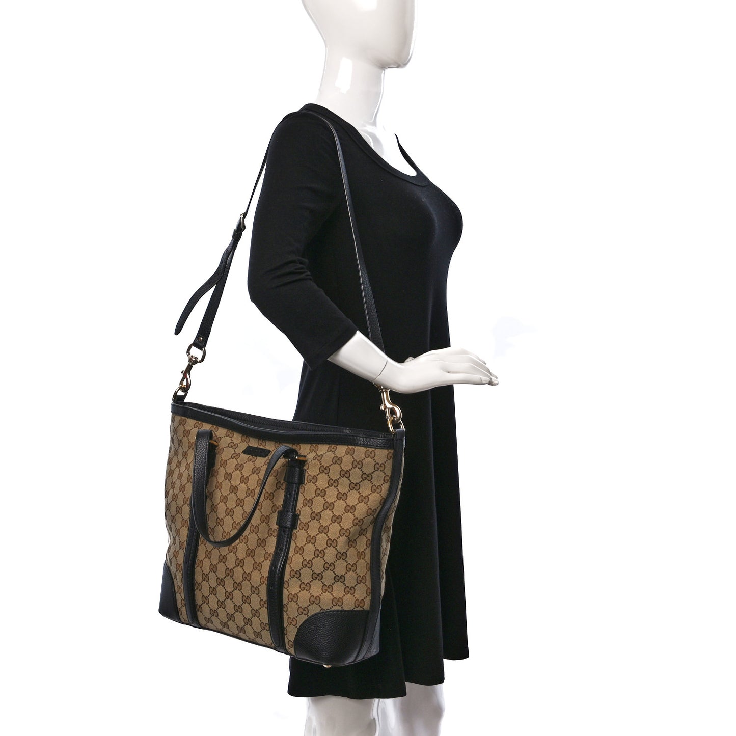 Monogram Cellarius Calfskin Tote Beige Ebony Black
