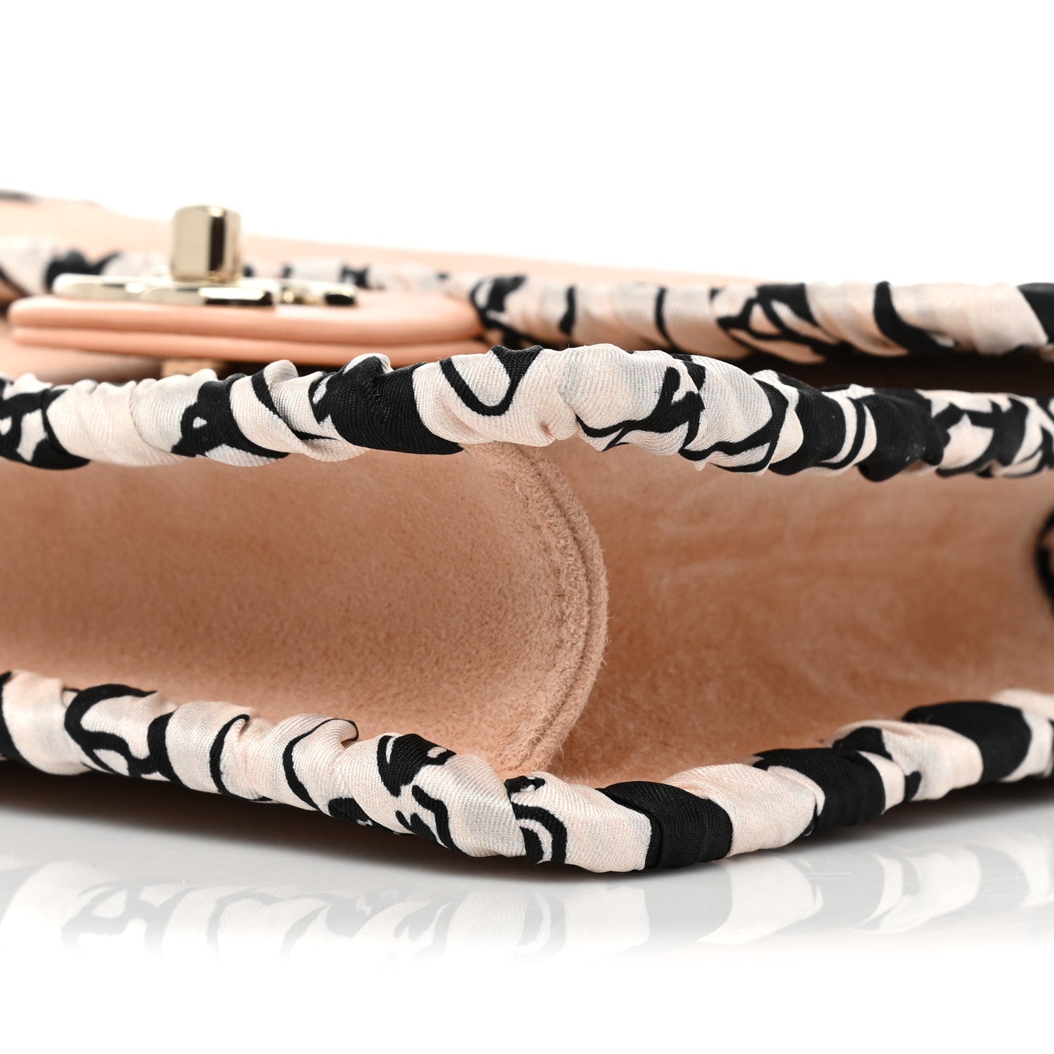 Chanel Suede Calfskin Braided Mini My Own Frame Flap Beige 8 of 8