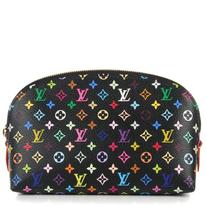Louis Vuitton Monogram Multicolor Cosmetic Pouch Black Grenade 1 of 7