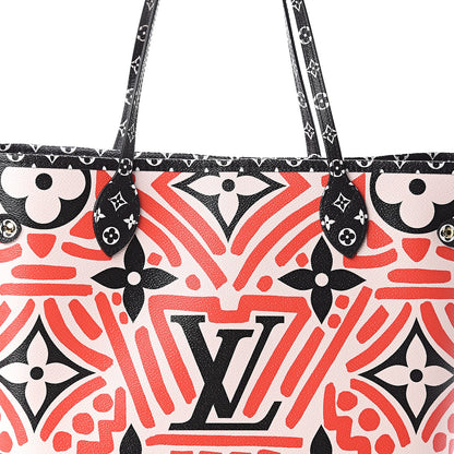 Louis Vuitton Monogram Giant Crafty Neverfull MM Creme Rouge Black 6 of 8