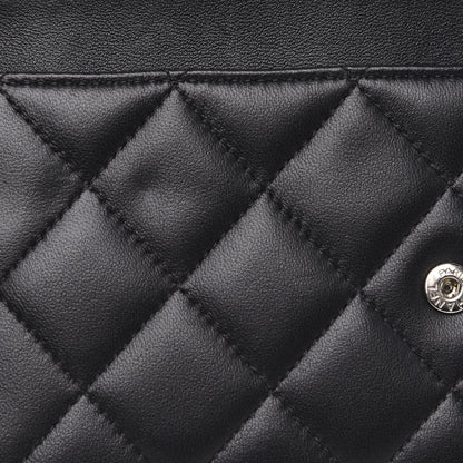 Chanel Lambskin Quilted Wallet On Chain WOC Black 13 of 14