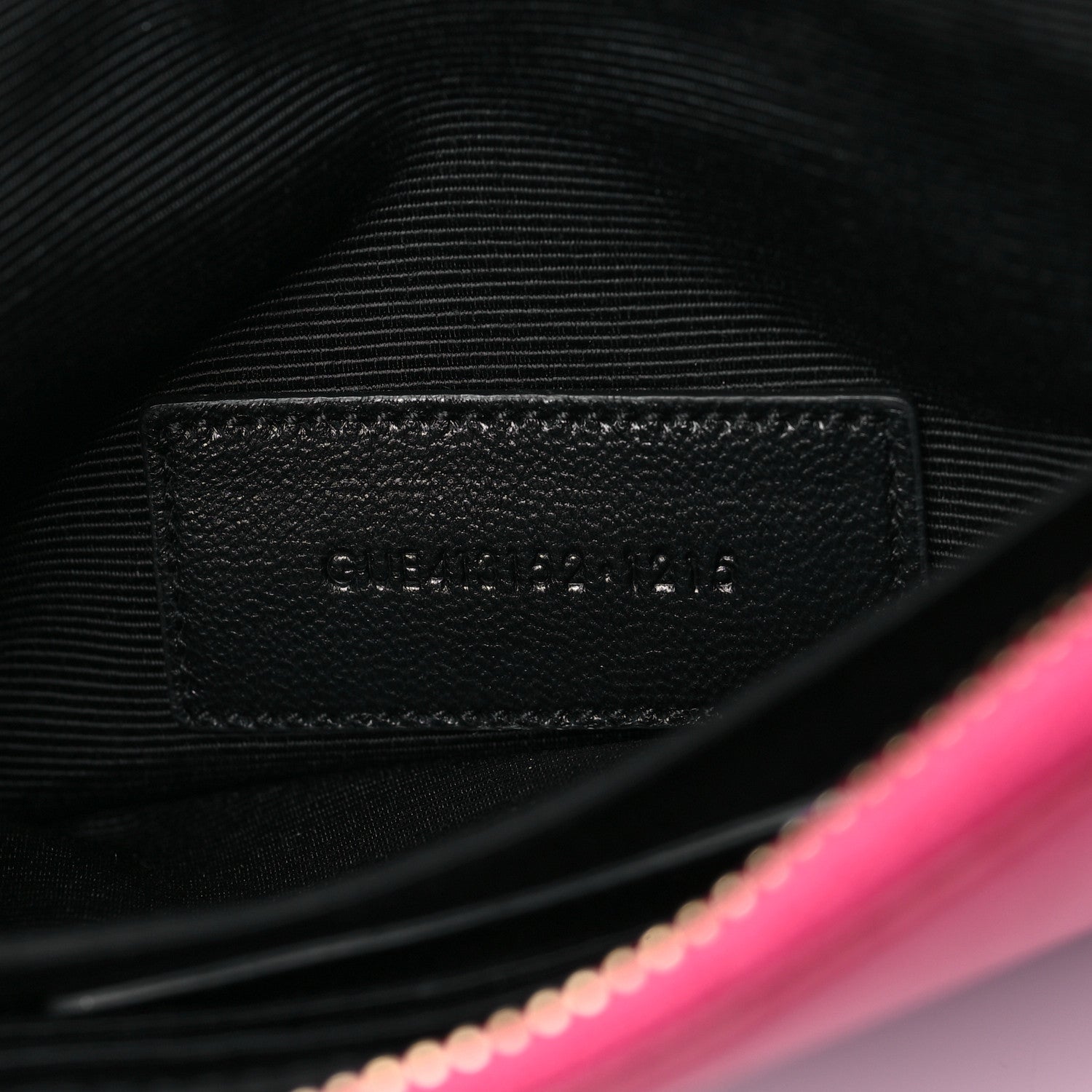 Saint Laurent Calfskin Monogram Phone Pouch Crossbody Bag Bubblegum 7 of 9