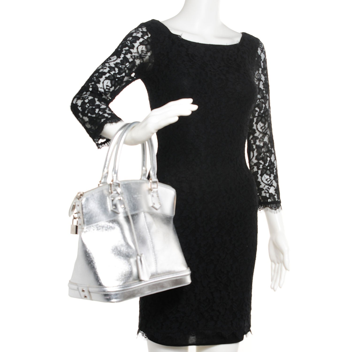 Louis Vuitton Suhali Lockit PM Silver 2 of 7