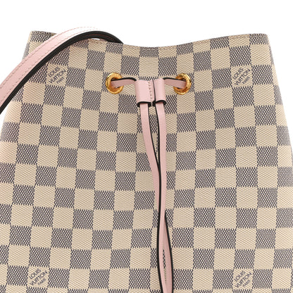 Louis Vuitton Damier Azur Neonoe MM Eau De Rose 8 of 10