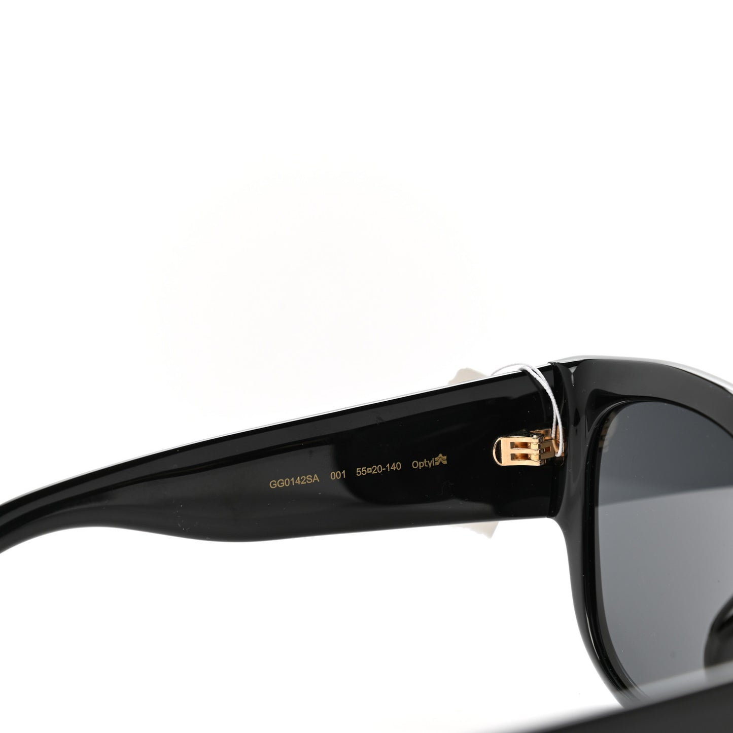 Acetate Square Frame Sunglasses GG0142SA Black