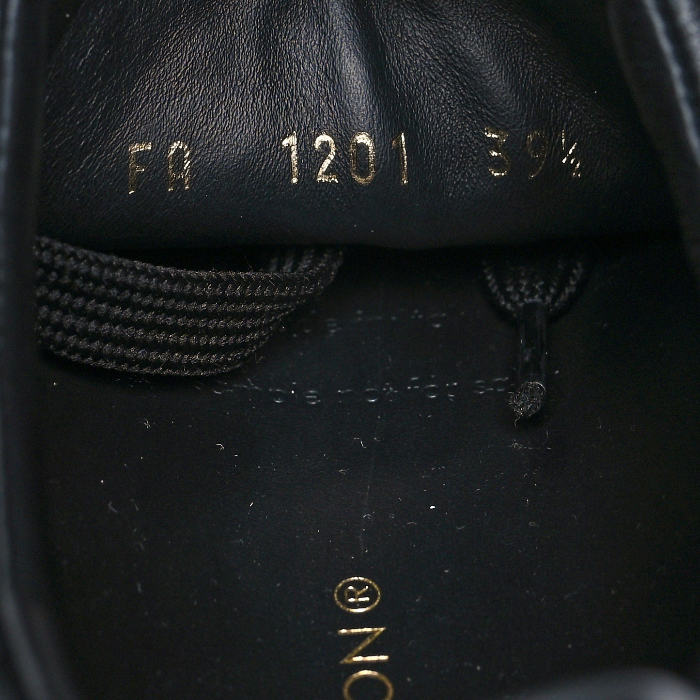 Calfskin Time Out Sneakers 39.5 Black