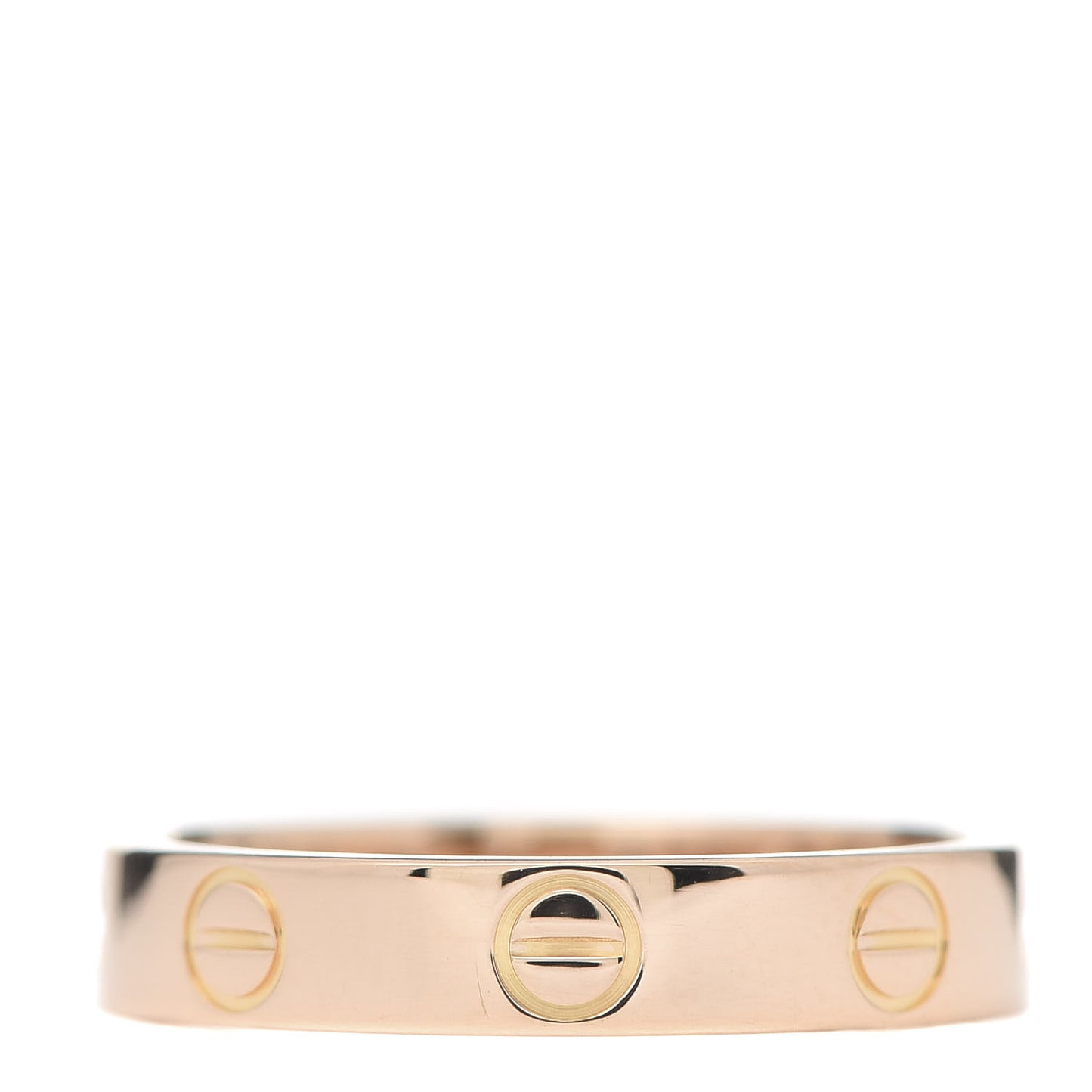 18K Pink Gold 3.5mm LOVE Wedding Band Ring 51 5.75
