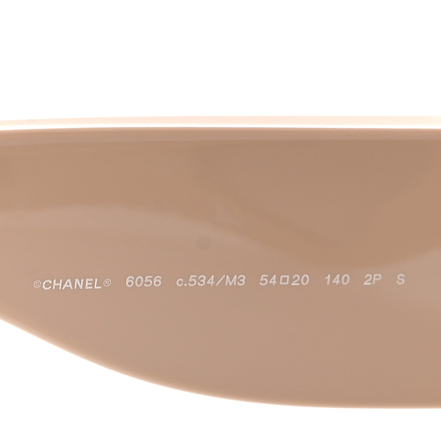 Chanel Acetate Cat Eye Sunglasses 6056 Black Beige 5 of 9