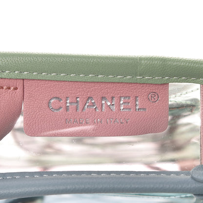Chanel Lambskin PVC Quilted Mini Coco Splash Flap Blue Green 6 of 10