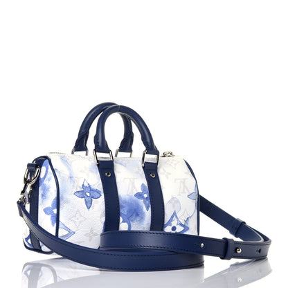Louis Vuitton Monogram Watercolor Keepall XS Blue 3 of 9