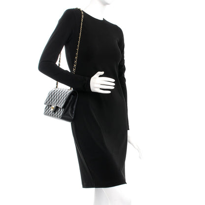 Chanel Caviar Quilted Medium Double Flap Black 2 of 9