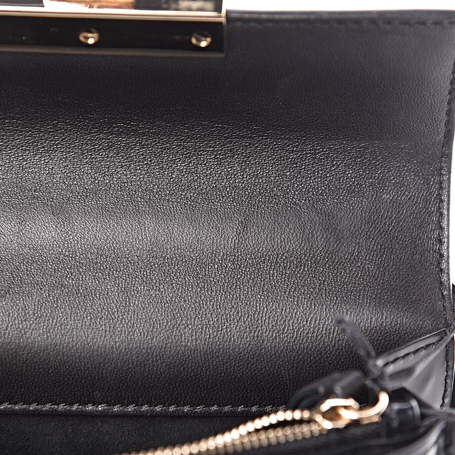 Versace Patent Small Diamante Flap Black 9 of 10