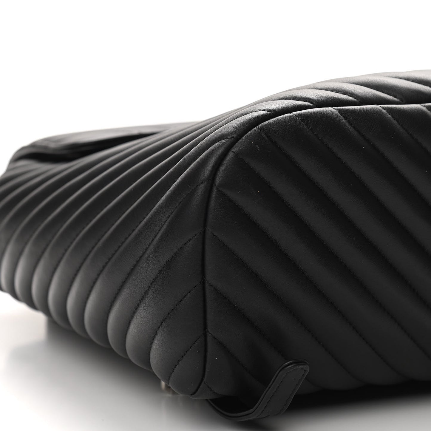 Calfskin Chevron Quilted Large Urban Spirit Backpack Black