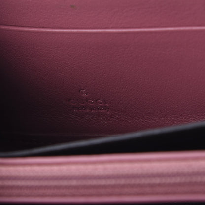 Gucci Monogram Margaux Calfskin Sukey Zip Around Wallet Beige Ebony Vintage Rose 6 of 11