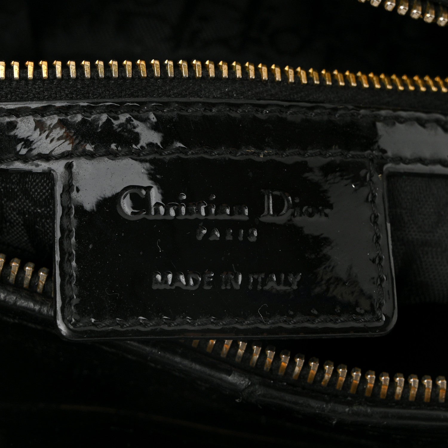 Christian Dior Patent Cannage Large Lady Dior Black 6 of 11