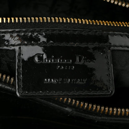Christian Dior Patent Cannage Large Lady Dior Black 6 of 11
