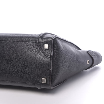 Celine Drummed Calfskin Micro Luggage Black 12 of 14