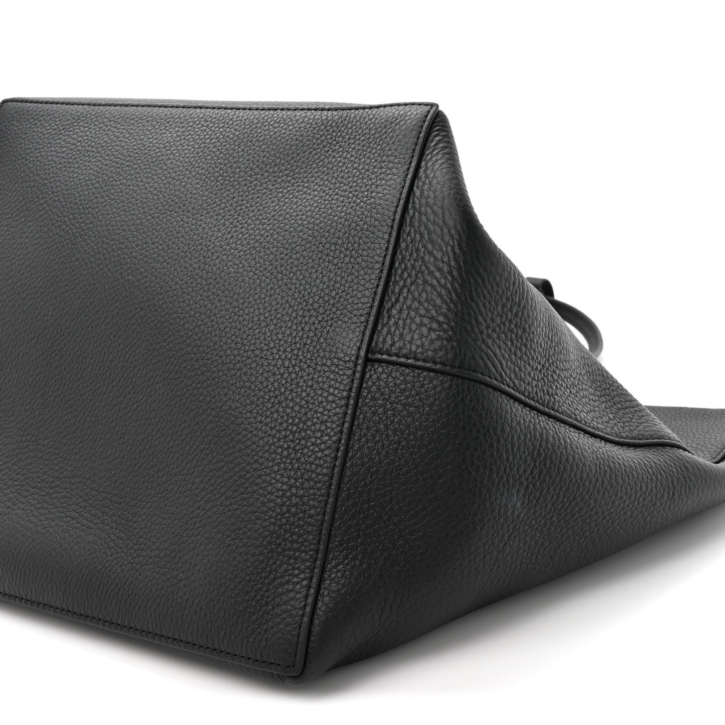 Grained Calfskin Park Tote Three Black