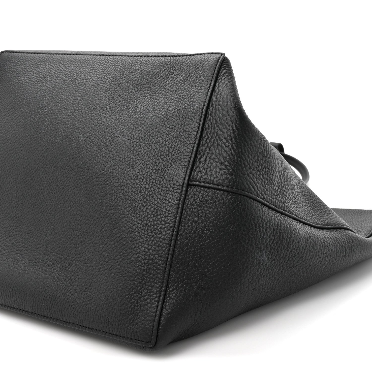 The Row Grained Calfskin Park Tote Three Black 9 of 10