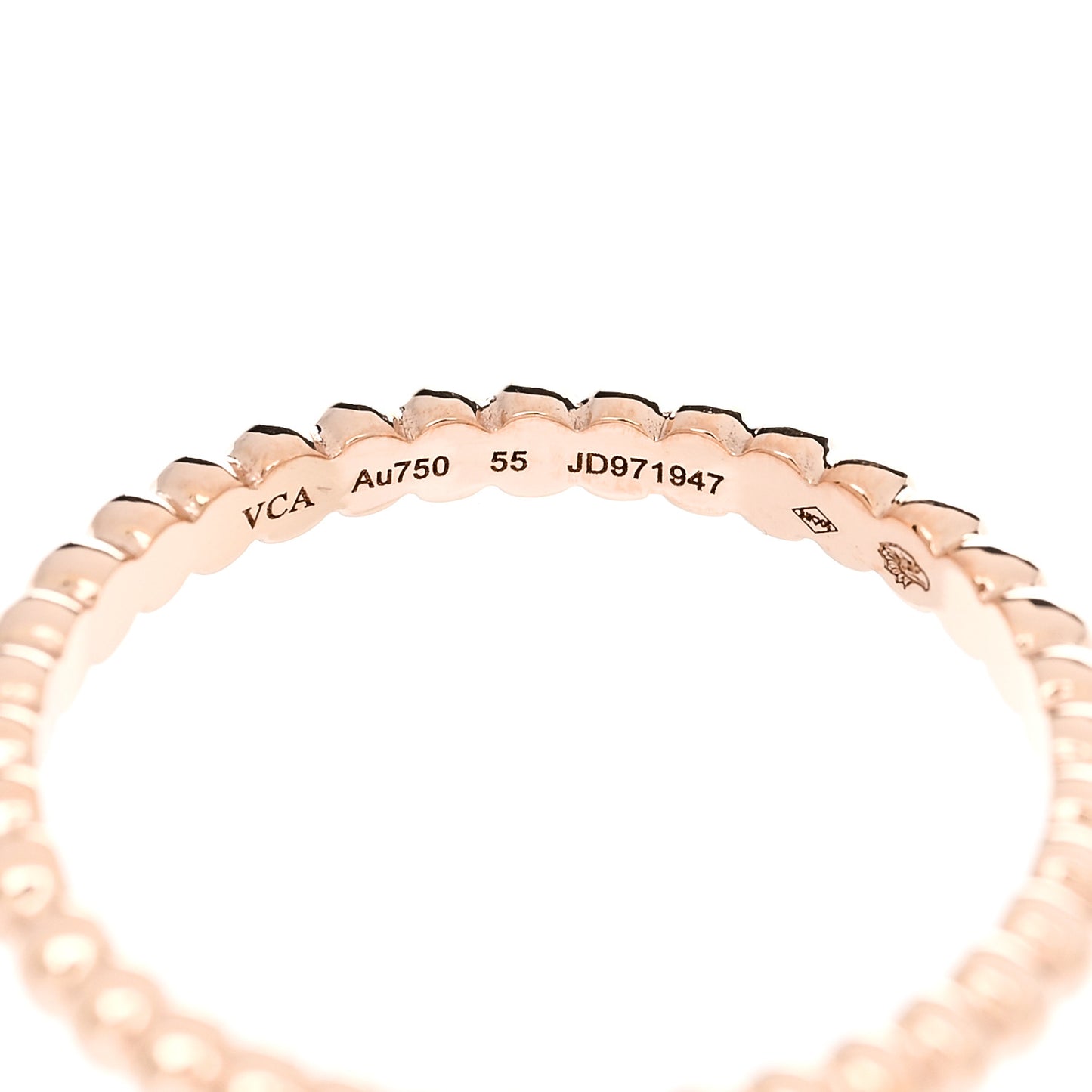 18K Rose Gold Small Perlee Ring 55 7.25