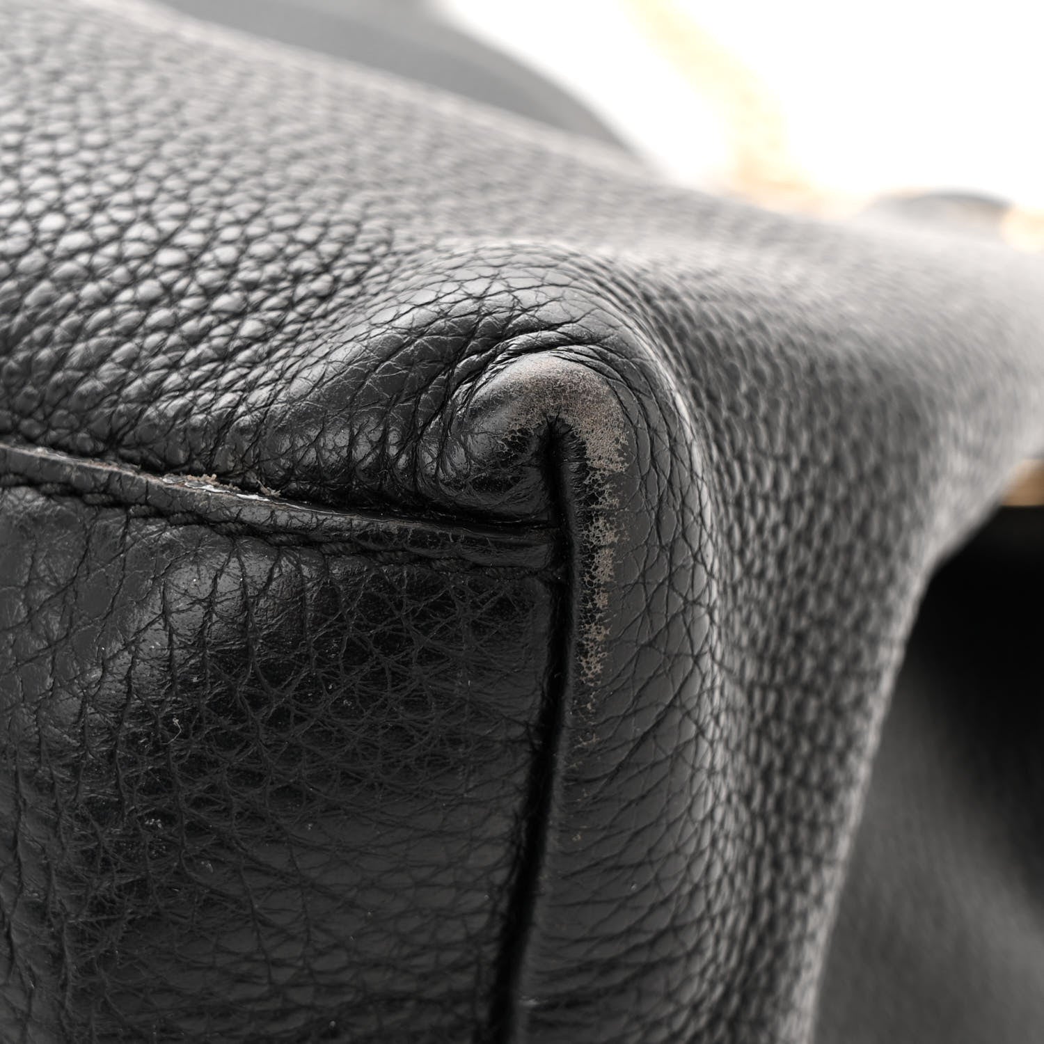 Gucci Pebbled Calfskin Medium Soho Chain Shoulder Bag Black 12 of 16