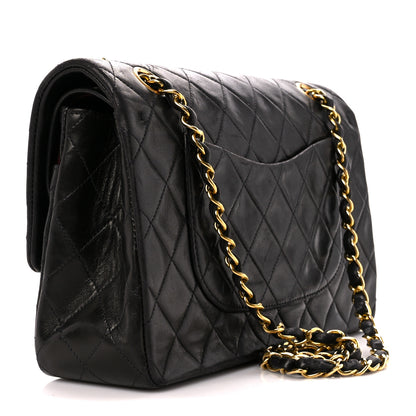 Chanel Lambskin Quilted Medium Double Flap Black 3 of 11