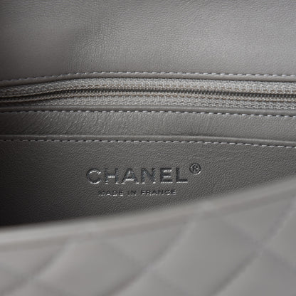 Chanel Lambskin Quilted Mini Rectangular Flap Grey 8 of 11